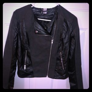 Faux leather jacket